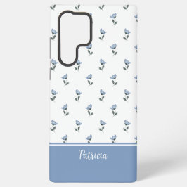 Petite Fleur Blue Flower MagSafe Tough Samsung Galaxy Hülle