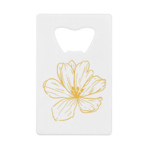 Petite fleur jaune - Kook Art Geldbeutel Flaschenöffner