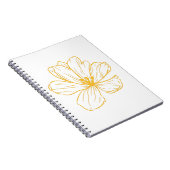 Petite fleur jaune - Kook Art Notizblock (Rechte Seite)