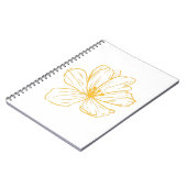 Petite fleur jaune - Kook Art Notizblock (Linke Seite)