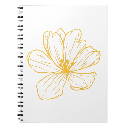 Petite fleur jaune - Kook Art Notizblock (Vorderseite)