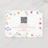 Petite Floral Gemustert mit QR Visitenkarte (Rückseite)