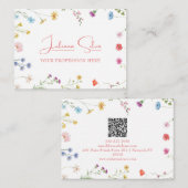 Petite Floral Gemustert mit QR Visitenkarte (Vorne/Hinten)
