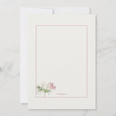 Petite Floral Shower Einladung (Rückseite)