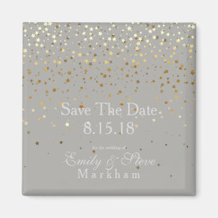 Petite Golden Stars Magnet-Grau Magnet