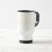 Petite Golden Stars Reisecoffee Mug-White Reisebecher (VorderseiteRechts)
