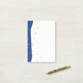 Petite Golden Stars Wave Post-it-Notes-Blue Post-it Klebezettel (Auf Schreibtisch)