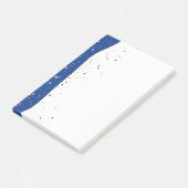 Petite Golden Stars Wave Post-it-Notes-Blue Post-it Klebezettel (angewinkelt)