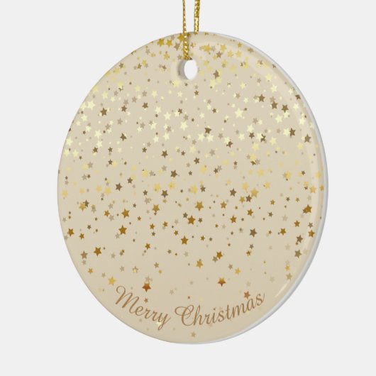 Petite Golden Stars Weihnachtsschmuck Beige (Links)