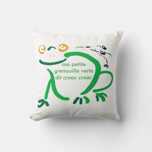 Petite Grenouille Verte Kissen (Vorderseite)