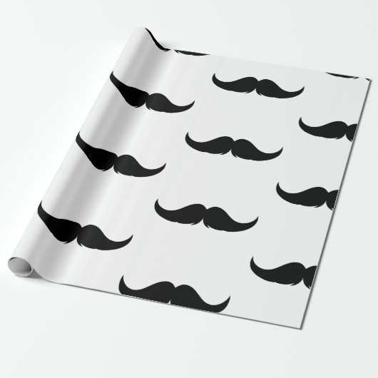 Petite Handlebar Mustache Geschenkpapier (Ungerollt)