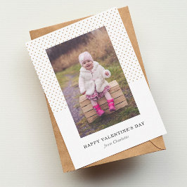 Petite Hearts Foto Valentine Mitteilungskarte