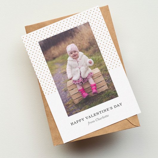 Petite Hearts Foto Valentine Mitteilungskarte