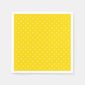 Petite Hearts on Bright Yellow Serviette (Vorderseite)