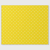 Petite Hearts on Bright Yellow Wrapping Paper Geschenkpapier (Flach)