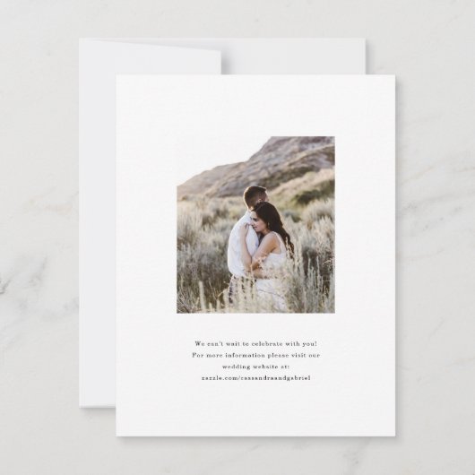 Petite Lihue Wedding Save the Date (Rückseite)