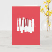 Petite Messe Solennelle (rot) Karte (Gelbe Blume)