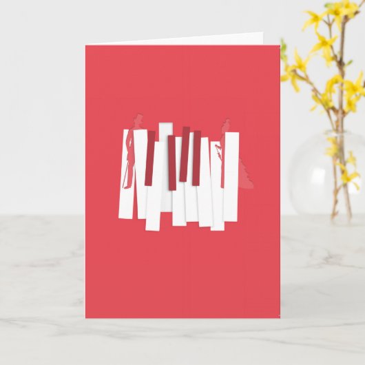 Petite Messe Solennelle (rot) Karte (Gelbe Blume)