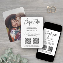 Petite Minimal Script All-in-One QR Foto Wedding