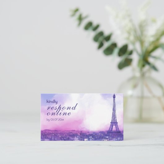 Petite Online Reply Request Amour Éternel  Begleitkarte (Stehend Vorderseite)