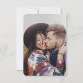 Petite-Schreibmaschine All-in-One QR-Code-Foto Hoc Einladung (Rückseite)