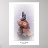 Petite Sirène Copenhague Sculpture Statue Danemark Poster (Vorne)