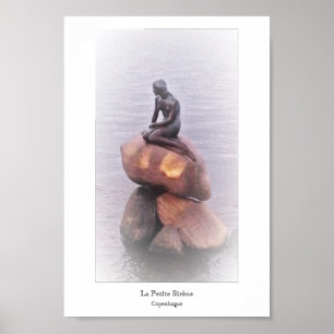 Petite Sirène Copenhague Sculpture Statue Danemark Poster