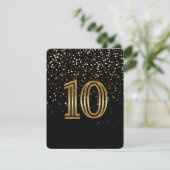 Petite Stars Tischnummer Card - 10 Starry Night (Stehend Vorderseite)