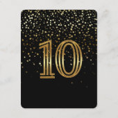 Petite Stars Tischnummer Card - 10 Starry Night (Rückseite)