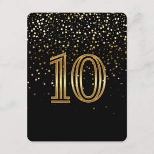 Petite Stars Tischnummer Card - 10 Starry Night