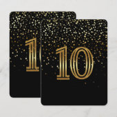 Petite Stars Tischnummer Card - 10 Starry Night (Vorne/Hinten)