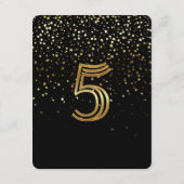 Petite Stars Tischnummer Card 5 Starry Night (Rückseite)