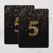 Petite Stars Tischnummer Card 5 Starry Night (Vorne/Hinten)