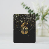 Petite Stars Tischnummer Card-6 Starry Night (Stehend Vorderseite)