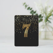Petite Stars Tischnummer Card-7 Starry Night (Stehend Vorderseite)