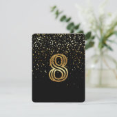 Petite Stars Tischnummer Card-8 Starry Night (Stehend Vorderseite)