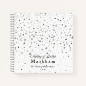 Petite Stars Wedding Notebook Foto Album Notizblock (Vorderseite)