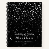 Petite Stars Wedding Notebook Foto Album Notizblock (Vorderseite)