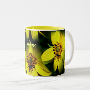 Petite Sunblumen Personalisiert Zweifarbige Tasse