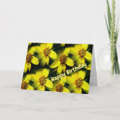 Petite Sunflowers Blumenblume Geburtstagskarte Karte (Vorderseite)