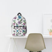 Petite Watercolor Blume Individuelle Name Rucksack
