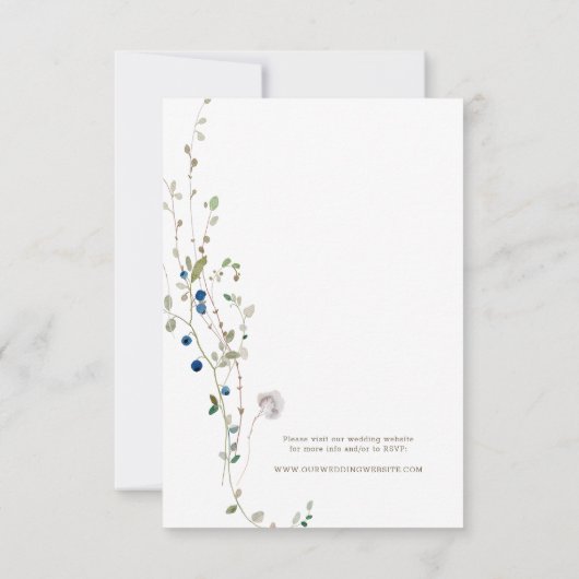 Petite Wildblume Wedding RSVP (Rückseite)