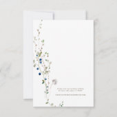 Petite Wildblume Wedding RSVP Karte (Rückseite)