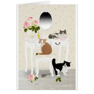 PetitRose "Kätzchen-Schönheits-Salon", Postkarte