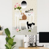 PetitRose "Kittens Beauty Salon" , Poster (Heimbüro)