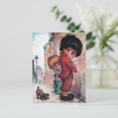 Petits Poulbots pipi Postkarte (Stehend Vorderseite)