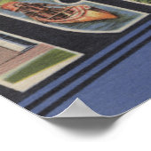 Petoskey, Michigan - Große Buchstabenszenen Poster (Ecke)