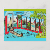 Petoskey Michigan Gruß Postkarte (Vorderseite)