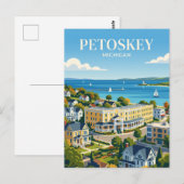 Petoskey Michigan Postkarte (Vorne/Hinten)