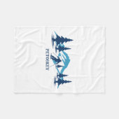 Petoskey Michigan Ski Resort Skifahrer _1 Fleecedecke (Vorderseite (Horizontal))